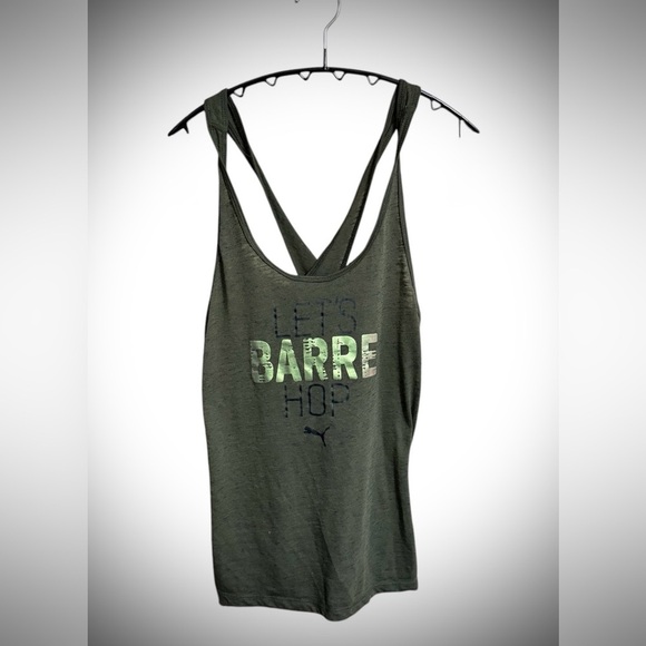 Puma Tops - Puma Dark Green Casual Tank